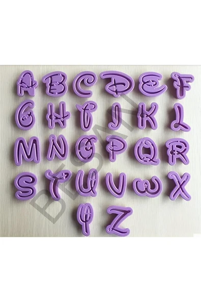 Alsepeteavm PLASTİK DISNEY ALFABE - HARF SET 26 PARÇA