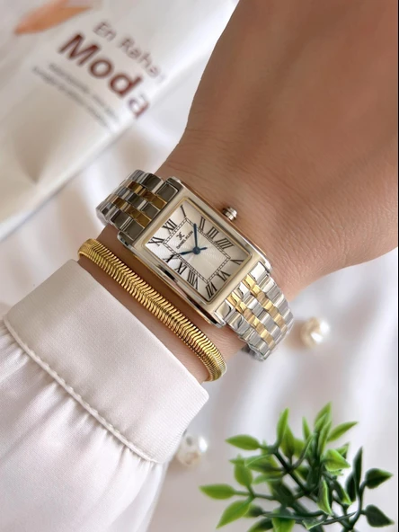 Daniel Klein Çelik Kordon 3 Atm Suya Dayanıklı Özel Tasarım Kadın Kol Saat+Bileklik VS.BLKT.0234 - Resim 2