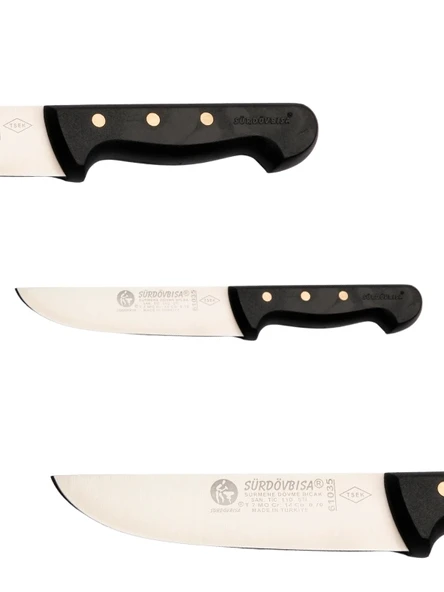 Sürdövbisa F61035 Plastik Pimli Sap Kasap Bıçağı (Deri Yüzme Bıçağı ) - Resim 2