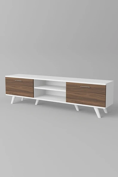 Moonlife İstanbul Tv Ünitesi Beyaz Ceviz - Resim 3