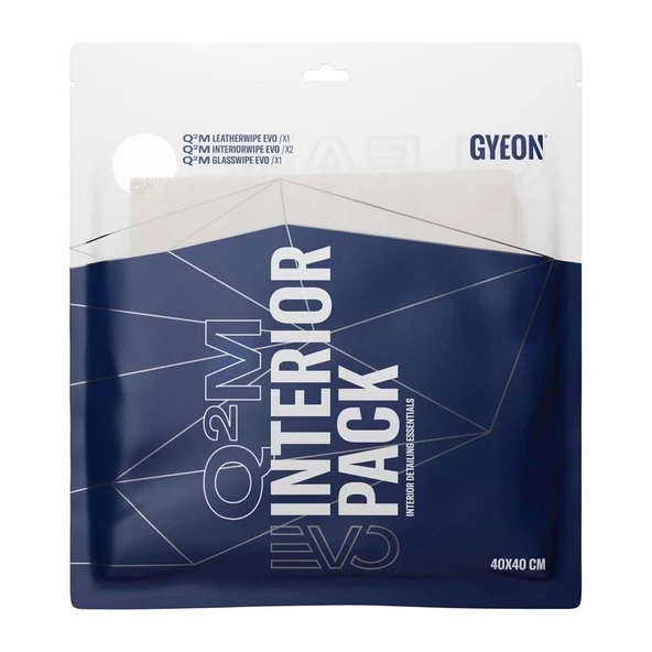 GYEON Q²M InteriorPack EVO İç Aksam Mikrofiber Detaylı Temizlik Bezi Seti 4'lü Paket - 40x40 cm