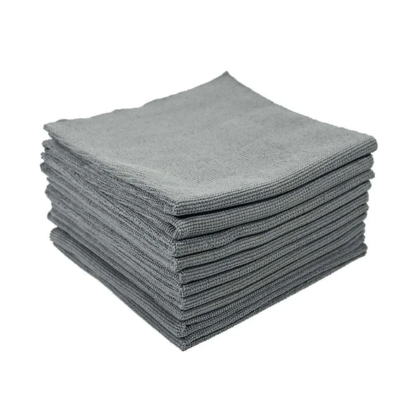 KLIN Clean Towel Çok Amaçlı Silme Ve Temizlik Bezi 10'lu Paket (Gri) - 40x40cm