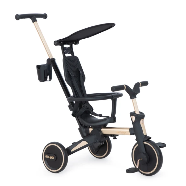 Huggy 6in1 FunTrike 3 Tekerlekli Bebek Bisikleti Ebeveyn Kontrollü, Katlanabilir ve Denge Modlu