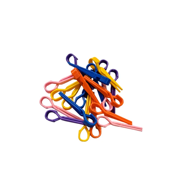 Croc 1210 Cırtlı Sünger Bigudi 14Lü Karma Paket +20Li Saç Pensi - Resim 4