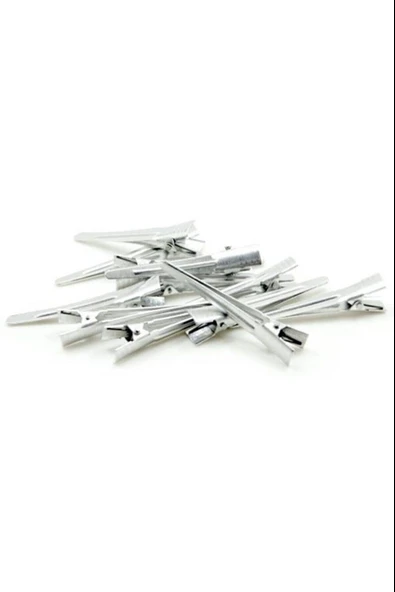 Croc 1207 Pembe Cırtlı Sünger Bigudi 8Li Çap 4Cm + 12Li Alüminyum Saç Pensi - Resim 3