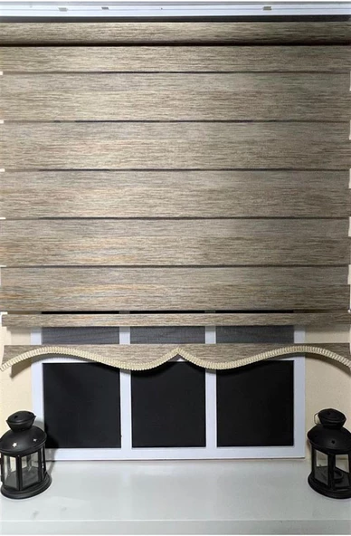 Storburada Zebra Stor Perde Kahverengi Alüminyum Kasa STB-400-V05  Kahverengi 50 x 200 - Resim 4