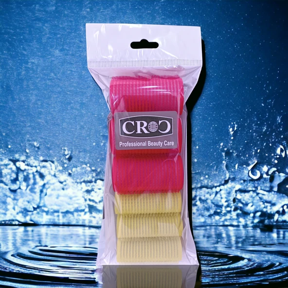 Croc 1209 Karma 6Lı Bigudi Cırtlı Saç Bigudisi (+10Lu Saç Pensi) - Resim 3