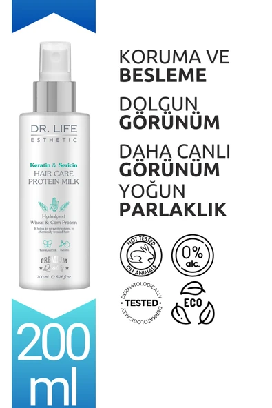 Dr. Life Esthetic Saç Besleyici Keratin Saç Bakım Sütü Sprey 200 ML - 2