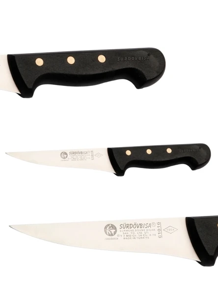 Sürdövbisa F61016 Plastik Pimli Sap Kasap Bıçağı (Sıyırma Bıçağı) - Resim 3