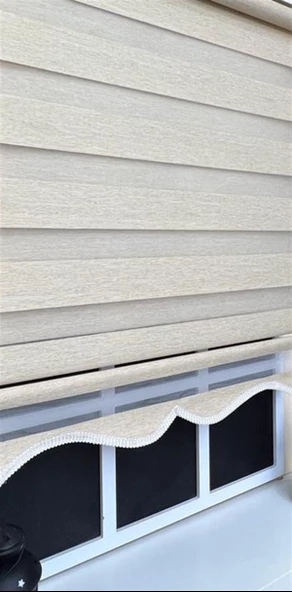 StorBurada Zebra Stor Perde Sütlü Kahve Alüminyum Kasa STB-400-V03  Sütlü Kahve 160 x 260 - Resim 4