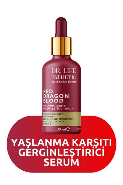 DR. LİFE ESTHETİC RED DRAGON BLOOD YAŞLANMA KARŞITI SERUM 30 ML