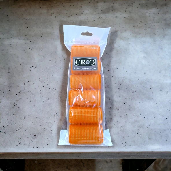 Croc 1224 Turuncu 6Lı Mini Paket Bigudi Cırtlı Saç Bigudisi Çap 3Cm ürün görseli