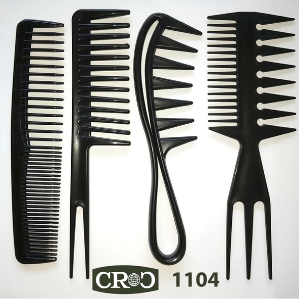 Croc 1104 Şekillendirici Tarak Seti 4Lü - 2