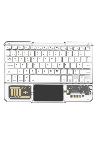KB-333 RGB Işıklı Cep Telefonu-Tablet-Notebook-PC-IOS Uyumlu Bluetooth Klavye