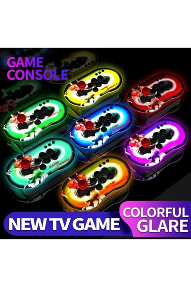 4K  HD Klasik Nostalji Arcade Uyumlu Retro Joystick PS 1 Atari  Çift Kişilik  Konsolu 10000 Oyunlu - 3