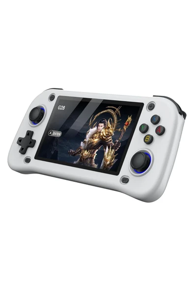 G28 Retro Oyun Konsolu,4.3 İnç IPS HD Ekran 64GB 10.000 Oyunlu Linux Sistem Video Oyun Konsolu ürün görseli 1