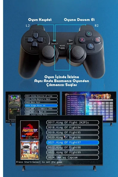 Q9 10000+ Retro Arcade Oyun Konsolu & 8K Ultra HD Android TV Box Netflix YouTube Google Uyumlu - Resim 3