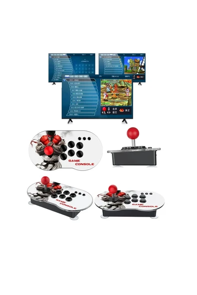 M9 64GB Arcade Retro 4K HDMI Oyun Konsolu 10000 Oyun Çift Kontroller - Resim 2