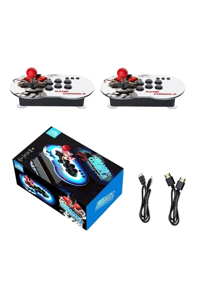 4K  HD Klasik Nostalji Arcade Uyumlu Retro Joystick PS 1 Atari  Çift Kişilik  Konsolu 10000 Oyunlu - 7
