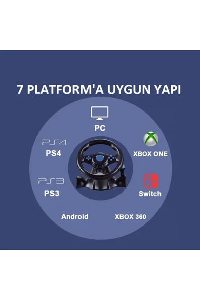 PC PS4 PS3 XBOX Android Switch Uyumlu Direksiyon Seti - 3