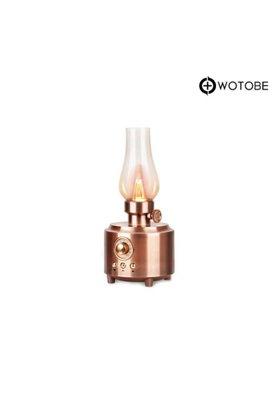 Nostaljik Retro Gaz Lambası Model Taşınabilir Bluetooth Hoparlör