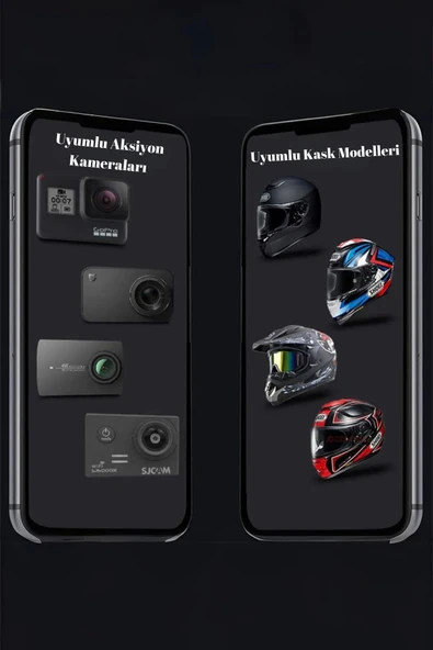 Aksiyon Kamera Sürücü Kaskı Alt Çene Bağlantı Aparatı Aksiyon Kamera Motorsiklet Kask Tutucu - 5