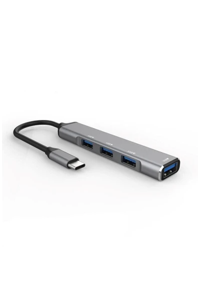 Type C Giriş 4x Usb Hub Otg Cihazı Laptop Notebook Bilgisayar Telefon Televizyon Usb Çoklayıcı