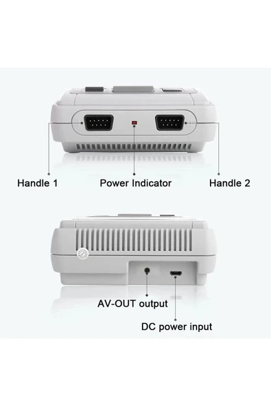 Klasik Retro Süper Mini 8-Bit NES 620 Video Oyun konsolu - 3