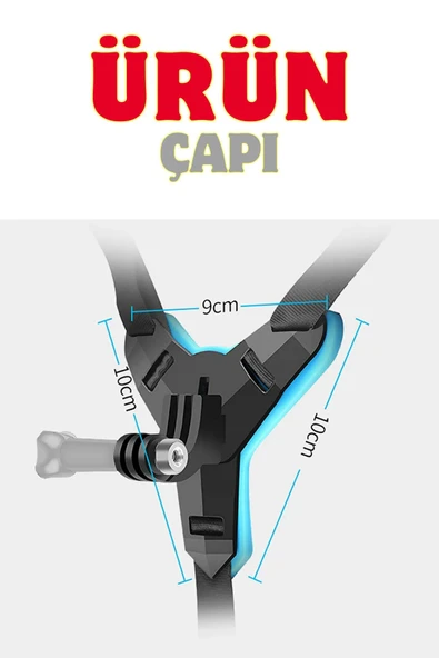 Aksiyon Kamera Sürücü Kaskı Alt Çene Bağlantı Aparatı Aksiyon Kamera Motorsiklet Kask Tutucu - 4