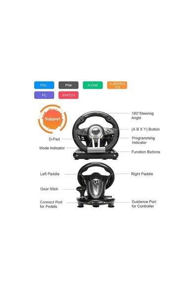 Pc Steam Playstation 3/4 Xbox One/series X/s Switch Uyumlu Direksiyon Seti - Resim 6