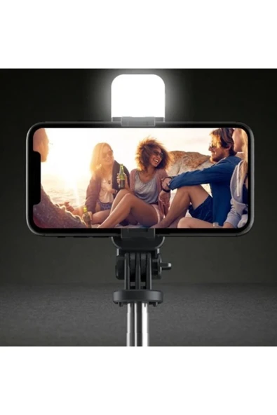 L02s Bluetooth Kumandalı Işıklı Tripod Selfie Çubuğu - 4