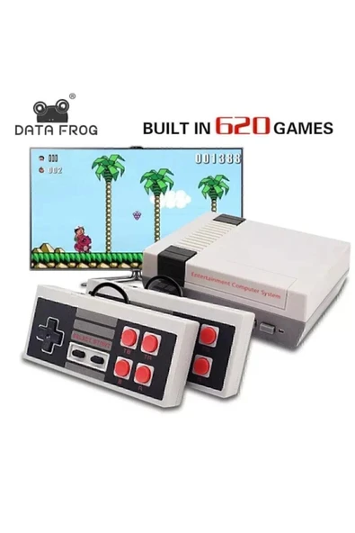 Retro 620 Oyunlu Nostalji Tv Atari Oyun Konsolu 2 Kollu Set (SCART BASLIKSIZ) - 5