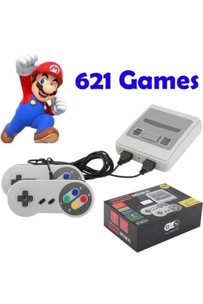 Retro 8 Bit 621 Oyunlu Sfc Hdmi Oyun Konsolu-ultra Mini - 5