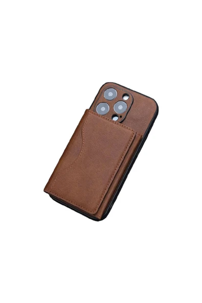 i-Bix iMW3 MagSafe Uyumlu Çoklu Kart Taşıma Özellikli Manyetik PU Deri Cüzdan