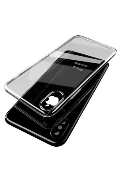 Mcdodo Crystal Jacket Iphone X/xs Silikon Kılıf-füme - Resim 2