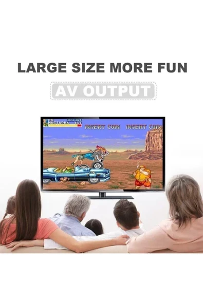 Retro 620 Oyunlu Nostalji Tv Atari Oyun Konsolu 2 Kollu Set (SCART BASLIKSIZ) - 2