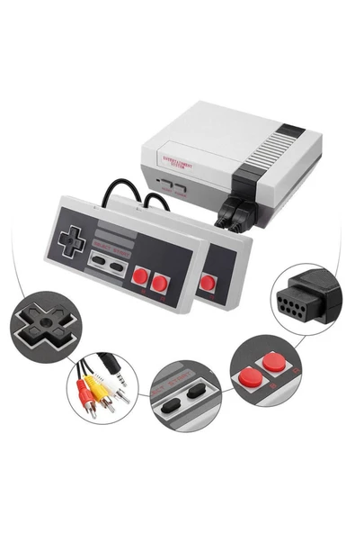 Retro Mini TV 8 Bit 620 Oyunlu Klasik Oyun Konsolu - 3