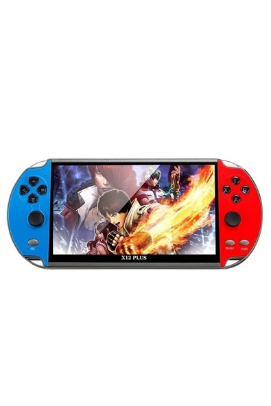 X12 PLUS 7'inç Uyumlu LCD HD Ekran TV Out 10000+ Oyunlu Arcade Retro Oyun Konsolu
