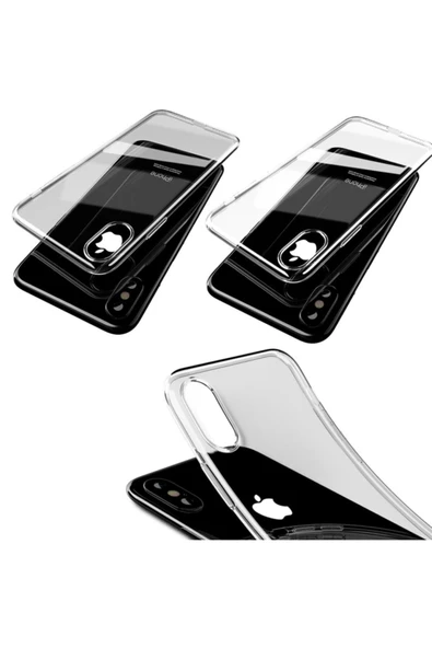 Mcdodo Crystal Jacket Iphone X/xs Silikon Kılıf-füme - Resim 3