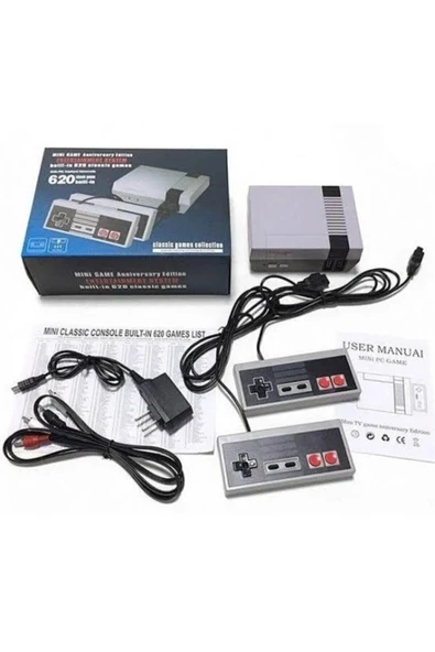 Retro Classic 620 Oyunlu Atari Game Box Tv Atarisi Çift Kollu ürün görseli 1