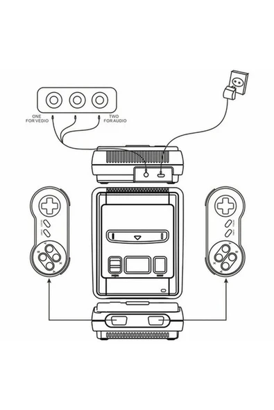 Klasik Retro Süper Mini 8-Bit NES 620 Video Oyun konsolu - 2