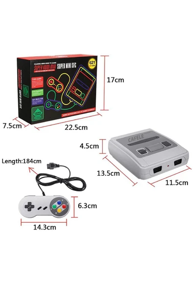 Retro 8 Bit 621 Oyunlu Sfc Hdmi Oyun Konsolu-ultra Mini - 6
