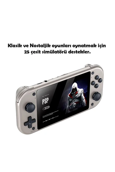 M17 4.3inç PSP ve PLAYSTATİON 1 Oyun Yüklü 10000+ Oyunlu Retro Arcade Oyun Konsolu - Resim 4