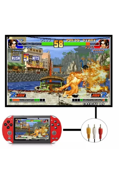 Retro X1 Psp Model 4.3 Tv Out Taşınabilir Oyun Konsolu-mavi - 4