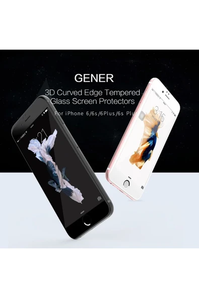 Gener Iphone 6-6s 3d Temperli Full Cam Ekran Koruyucu-beyaz - 3