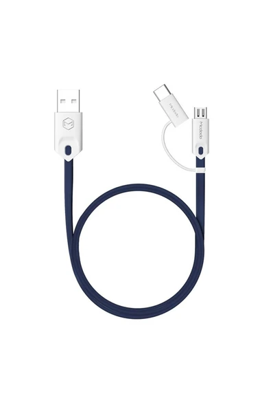 M-data 2in1 Type-c Micro Usb Şarj Data Kablosu - 2