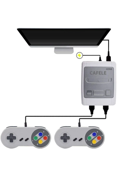 Retro 8 Bit 621 Oyunlu Sfc Hdmi Oyun Konsolu-ultra Mini - 3