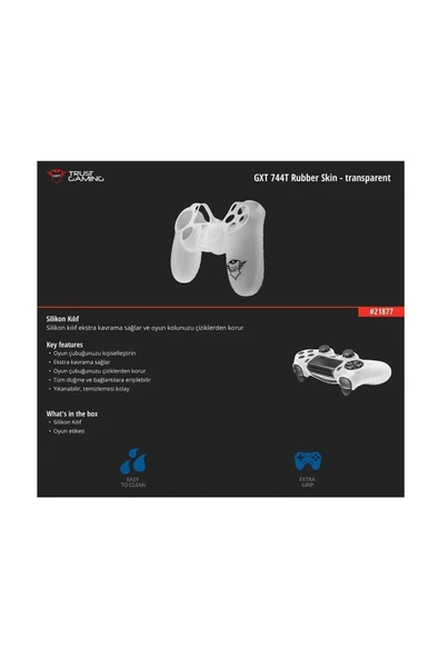 21877 GXT744T Beyaz Silikon Gamepad Kılıfı - 7