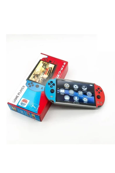 X12 PLUS 7'inç Uyumlu LCD HD Ekran TV Out 10000+ Oyunlu Arcade Retro Oyun Konsolu - 6