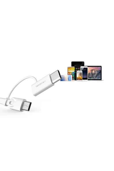 M-data 2in1 Type-c Micro Usb Şarj Data Kablosu - 4